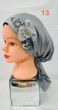 Load image into Gallery viewer, Shiny Party Pre-Tied Tichels with Embellishments - Lycra Elegance