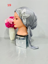 Load image into Gallery viewer, Shiny Party Pre-Tied Tichels with Embellishments - Lycra Elegance