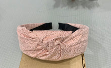 Load image into Gallery viewer, Metallic Dots Top Knot Headband