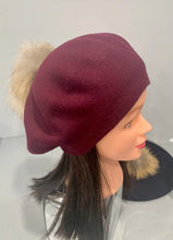 Load image into Gallery viewer, Luxury Cashmere Winter Berets with Pompoms