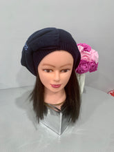 Load image into Gallery viewer, Rhinestone Studded Big Bow Beret