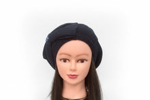 Load image into Gallery viewer, Rhinestone Studded Big Bow Beret