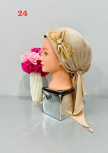 Load image into Gallery viewer, Shiny Party Pre-Tied Tichels with Embellishments - Lycra Elegance