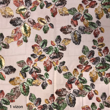 Load image into Gallery viewer, Gorgeous Leaves Squares - Cotton Nature Print