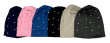 Load image into Gallery viewer, Pearl Beanie with Diamond Accents - Elegant Head Covering