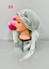 Load image into Gallery viewer, Shiny Party Pre-Tied Tichels with Embellishments - Lycra Elegance