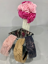 Load image into Gallery viewer, Metallic Dots Top Knot Headband