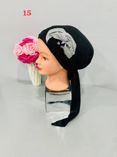 Load image into Gallery viewer, Shiny Party Pre-Tied Tichels with Embellishments - Lycra Elegance