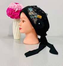 Load image into Gallery viewer, Elegant Long Tail Pre-Tied Tichel with Embellishments
