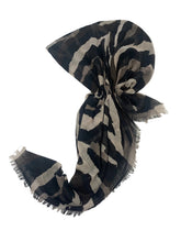 Load image into Gallery viewer, Zebra Print Pre-Tied Tichel
