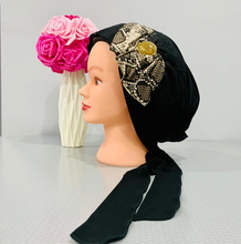 Load image into Gallery viewer, Elegant Long Tail Pre-Tied Tichel with Embellishments
