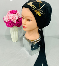Load image into Gallery viewer, Elegant Long Tail Pre-Tied Tichel with Embellishments
