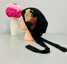 Load image into Gallery viewer, Elegant Long Tail Pre-Tied Tichel with Embellishments
