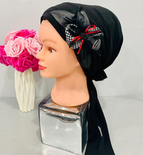 Load image into Gallery viewer, Elegant Long Tail Pre-Tied Tichel with Embellishments
