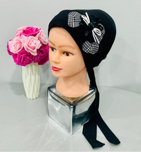 Load image into Gallery viewer, Elegant Long Tail Pre-Tied Tichel with Embellishments
