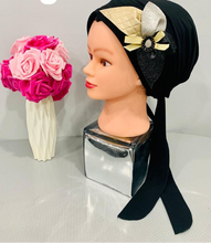 Load image into Gallery viewer, Elegant Long Tail Pre-Tied Tichel with Embellishments
