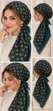 Load image into Gallery viewer, Couture Houndstooth Pre-Tied Tichel

