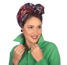 Load image into Gallery viewer, Leatherette Snake Skin Two Toned Scarves - Edgy Elegant Rectangles
