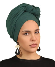 Load image into Gallery viewer, Pleated Silk-Touch Scarf
