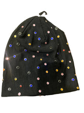 Load image into Gallery viewer, Embellished Cotton Beanie - Colorful Dots Design
