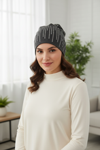 Load image into Gallery viewer, Cotton Silver Sequin Beanies

