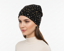 Load image into Gallery viewer, Cotton Gold Star Beanie
