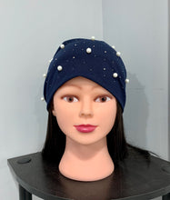 Load image into Gallery viewer, Cotton Pearl Beanies With Diamonds
