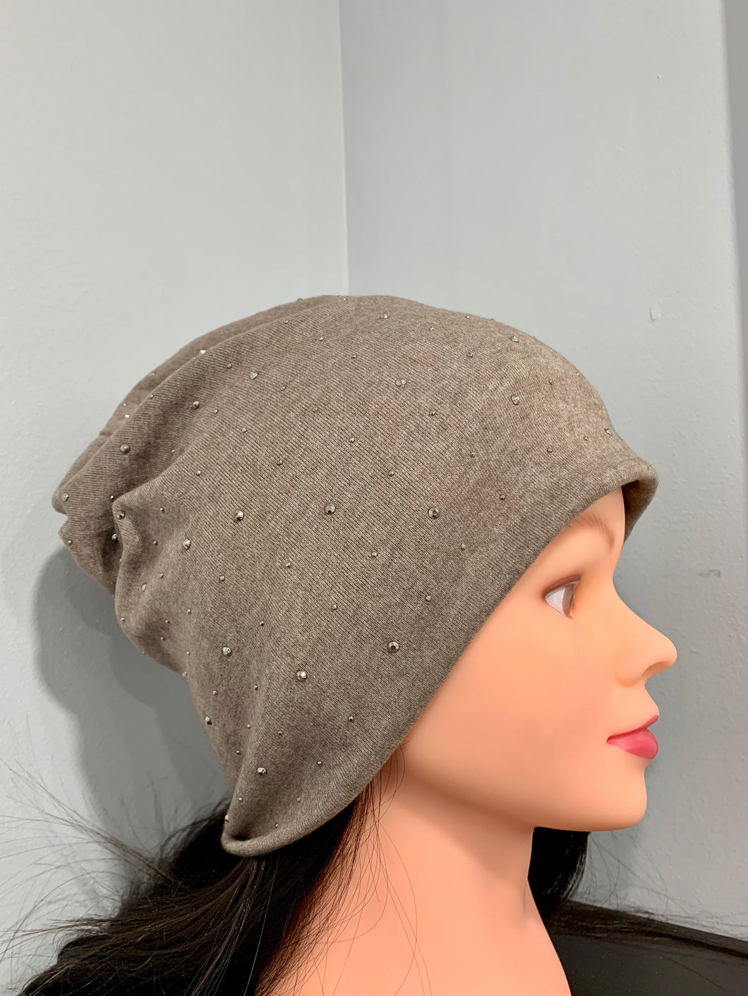 Soft Cotton Diamond Studded Beanie