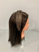 Load image into Gallery viewer, Metallic Dots Top Knot Headband
