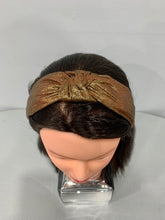 Load image into Gallery viewer, Metallic Dots Top Knot Headband
