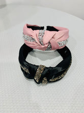 Load image into Gallery viewer, Luxury Rhinestone Top Knot Headband
