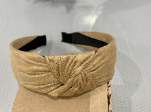 Load image into Gallery viewer, Metallic Dots Top Knot Headband
