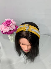 Load image into Gallery viewer, Luxury Rhinestone Top Knot Headband
