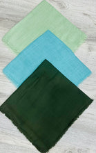 Load image into Gallery viewer, Turkish Textured Solid Squares - Cotton Greens!
