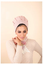 Load image into Gallery viewer, Yodfat Pleated Turban - Light Pink
