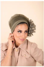 Load image into Gallery viewer, Yodfat Party Turban - Khaki Green
