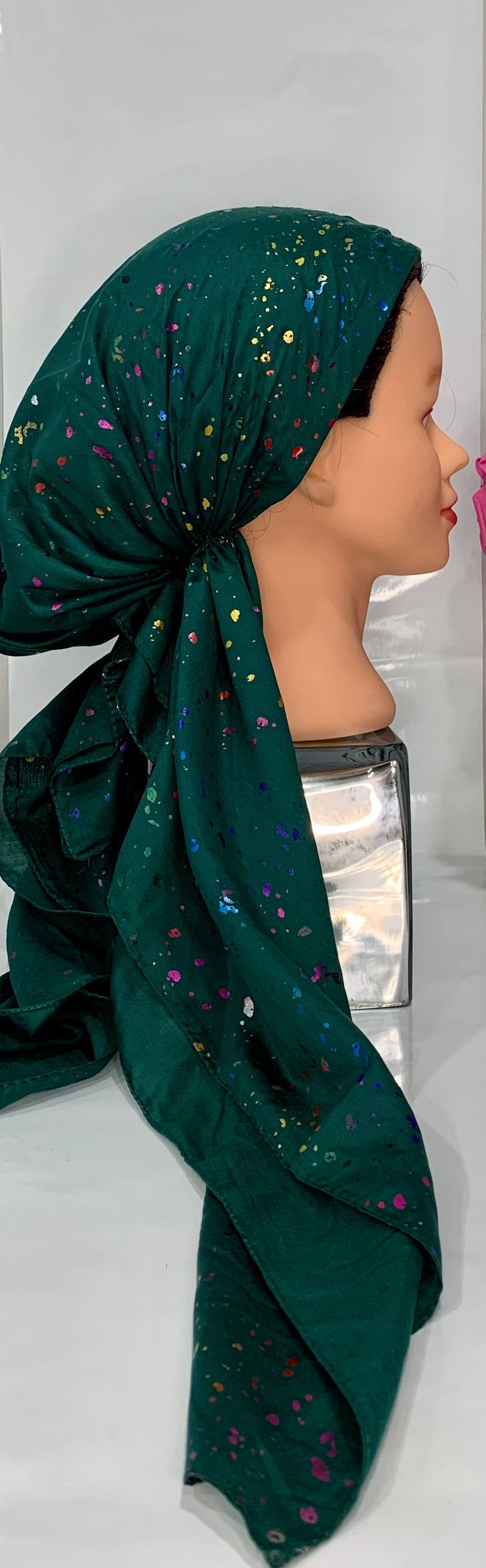 Multi-Colored Metallic SPECKLED Print Pretieds
